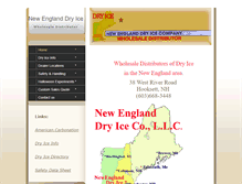 Tablet Screenshot of newenglanddryice.com